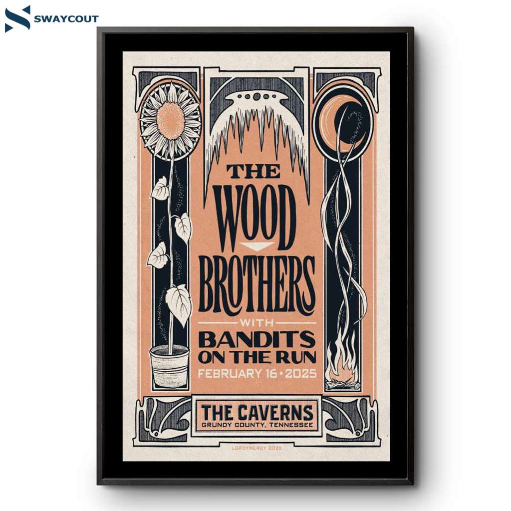 The Wood Brothers Feb 16 2025 The Caverns Pelham Tn Event Poster