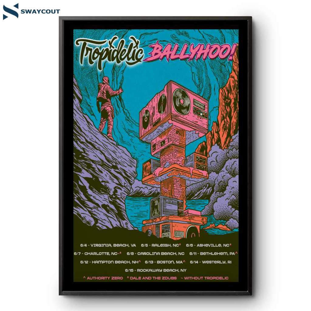 Tropidelic And Authority 2025 Zero East Coast Tour Poster