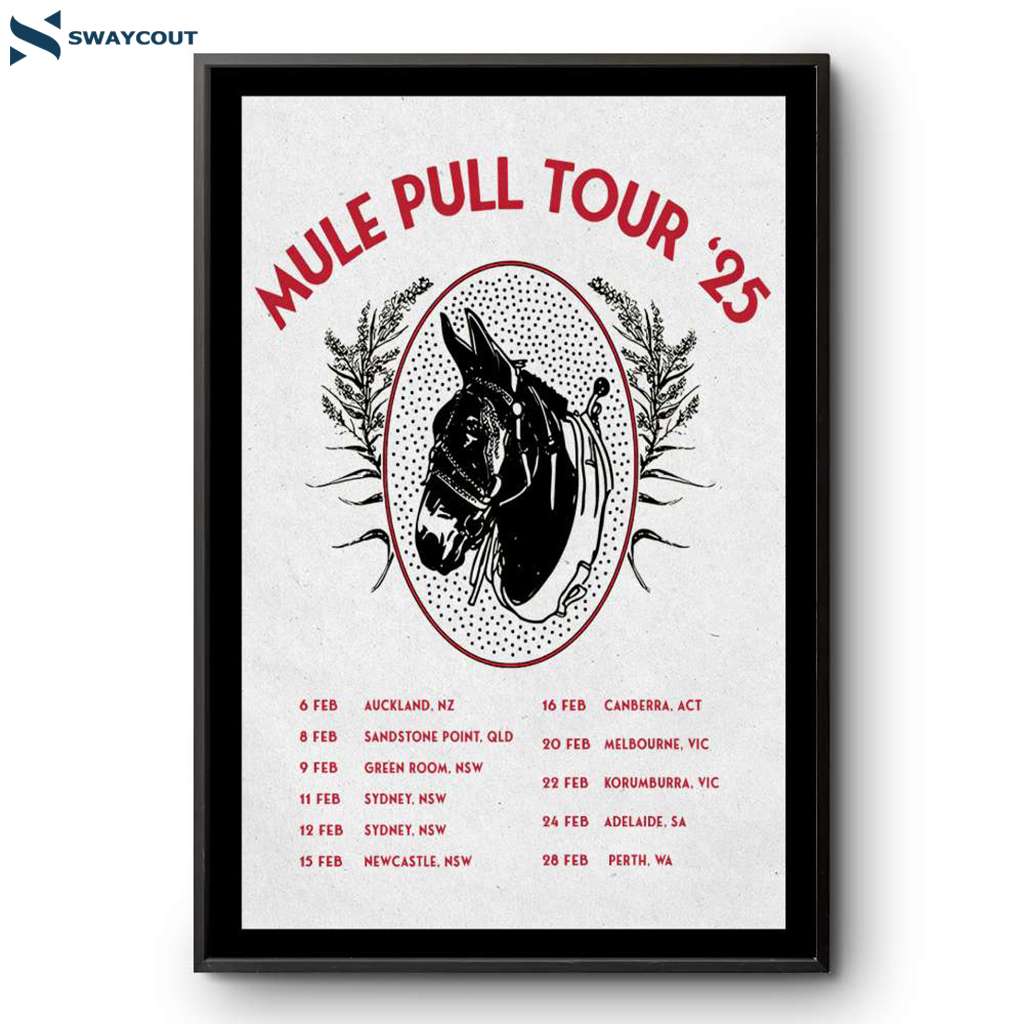 Tyler Childers Mule Pull Tour February 2025 Poster