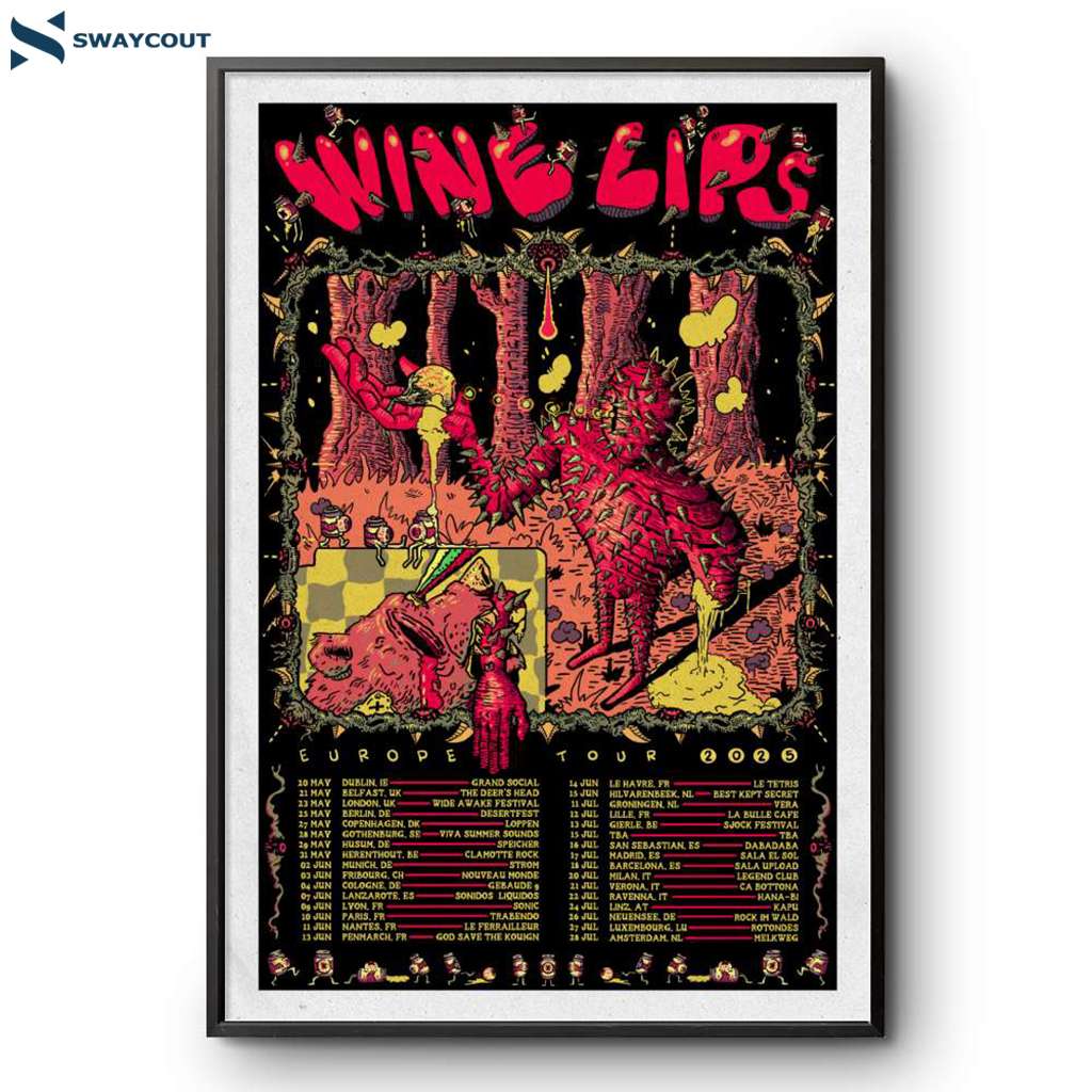 Wine Lips Europe 2025 Shows Poster