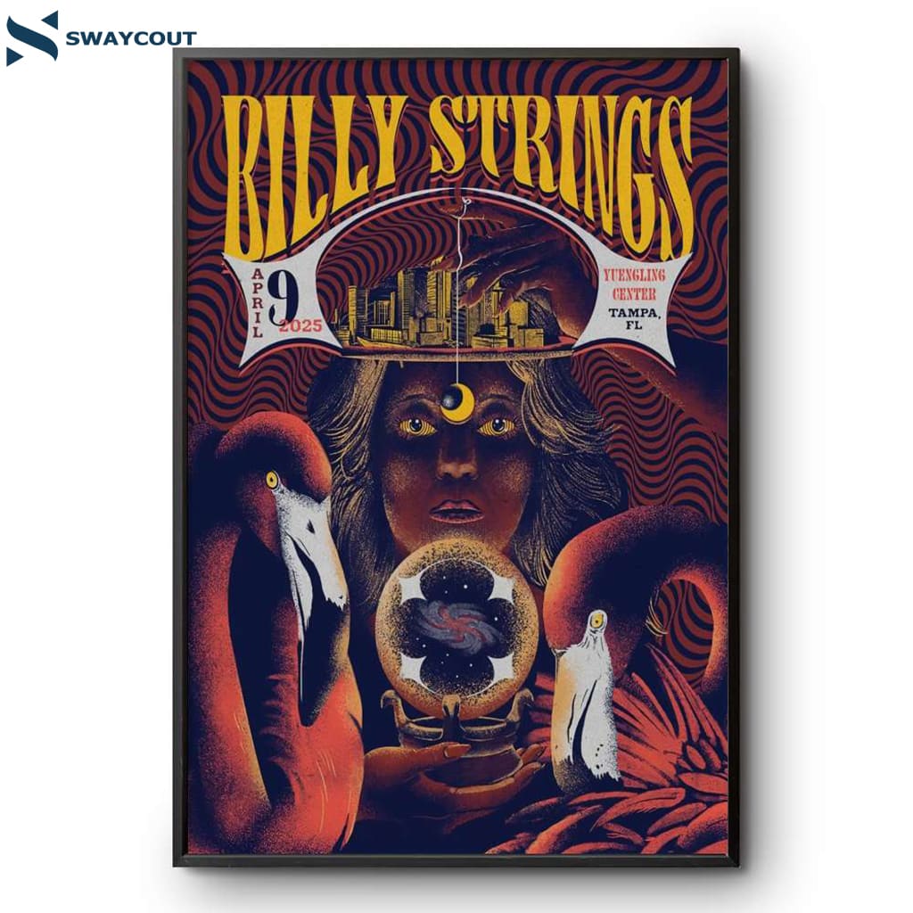 Billy Strings Yuengling Center Tampa Fl Apr 9 2025 Poster