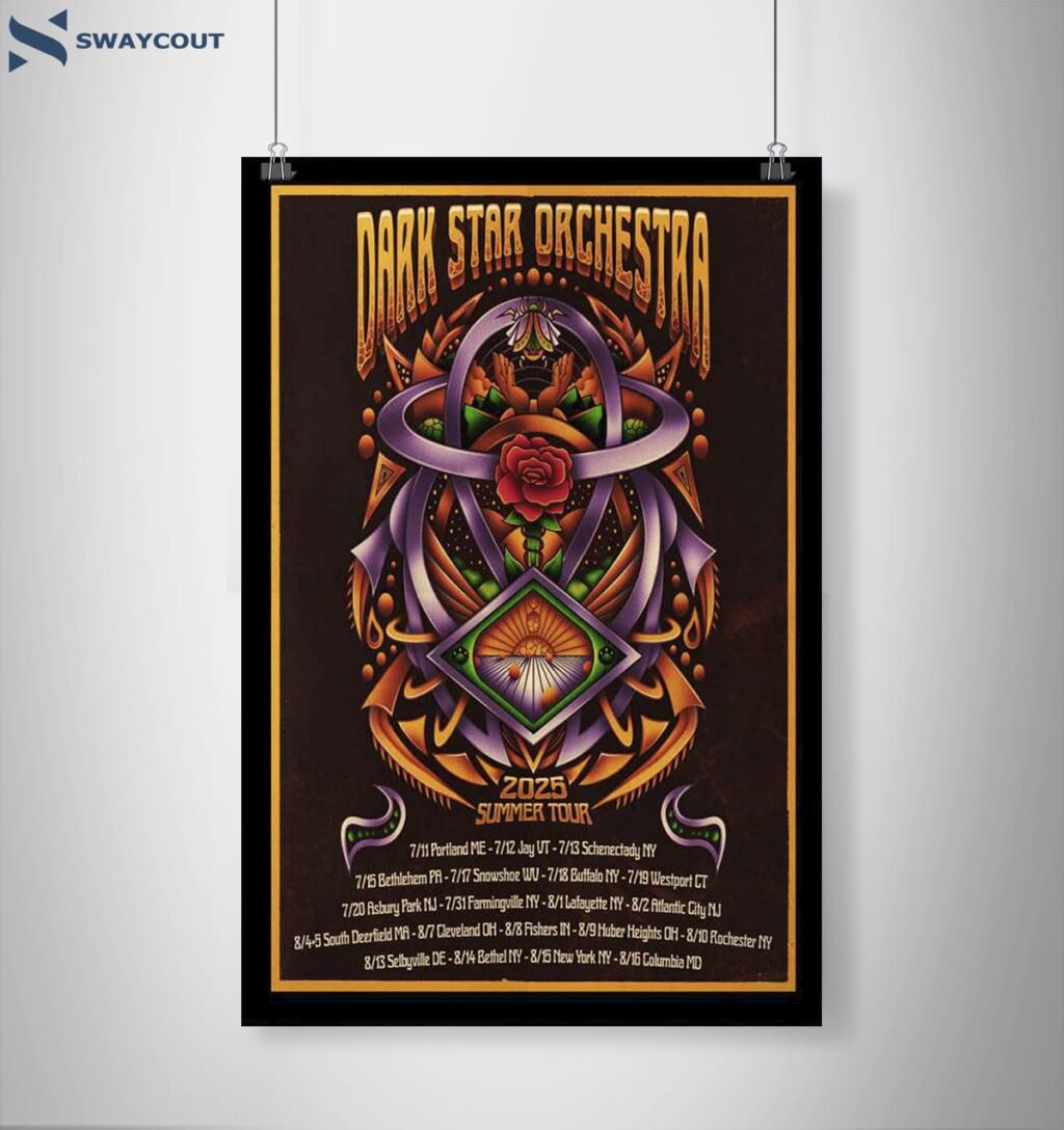 Dark Star Orchestra 2025 Summer Tour Poster 2
