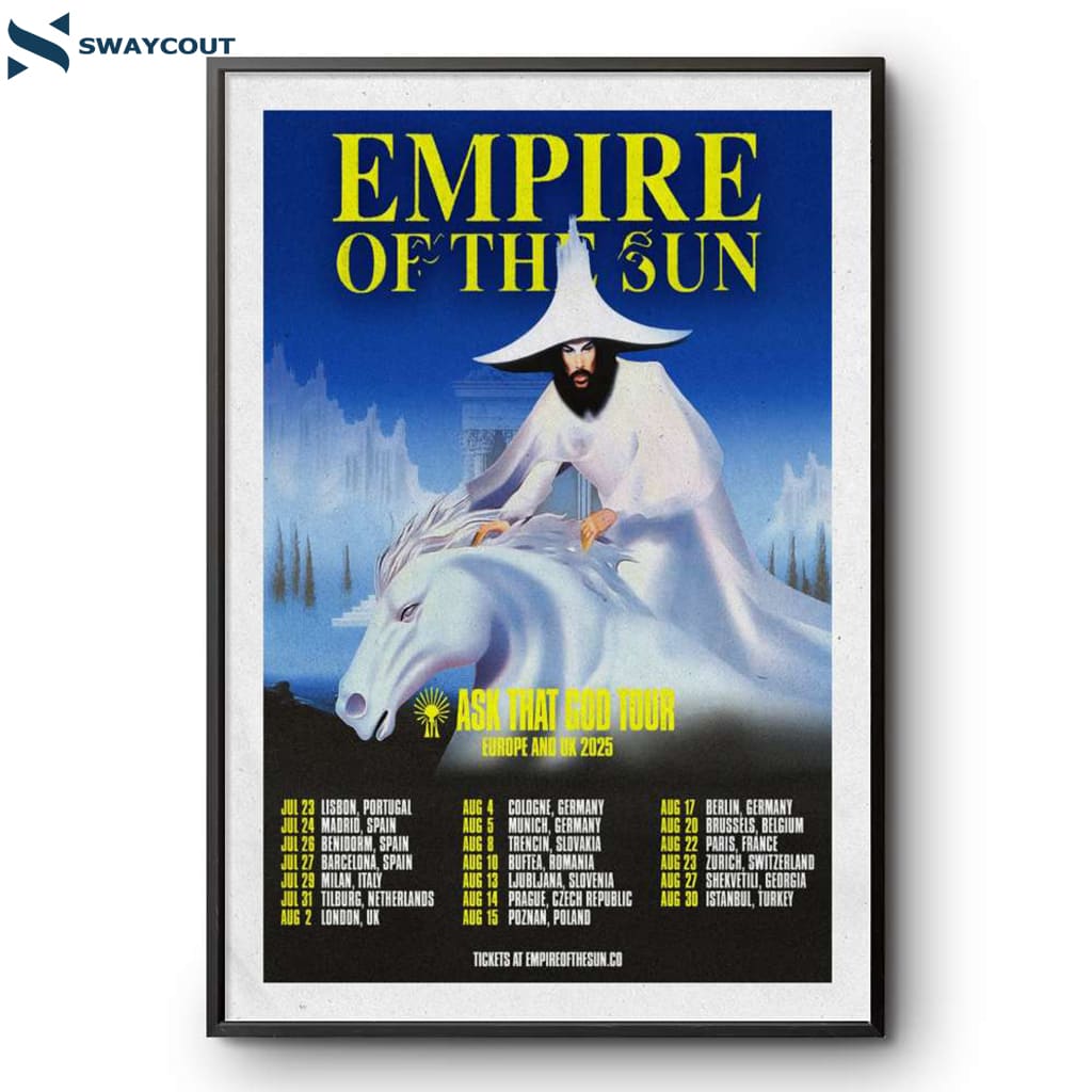Empire Of The Sun Ask That God Tour 2025 Poster