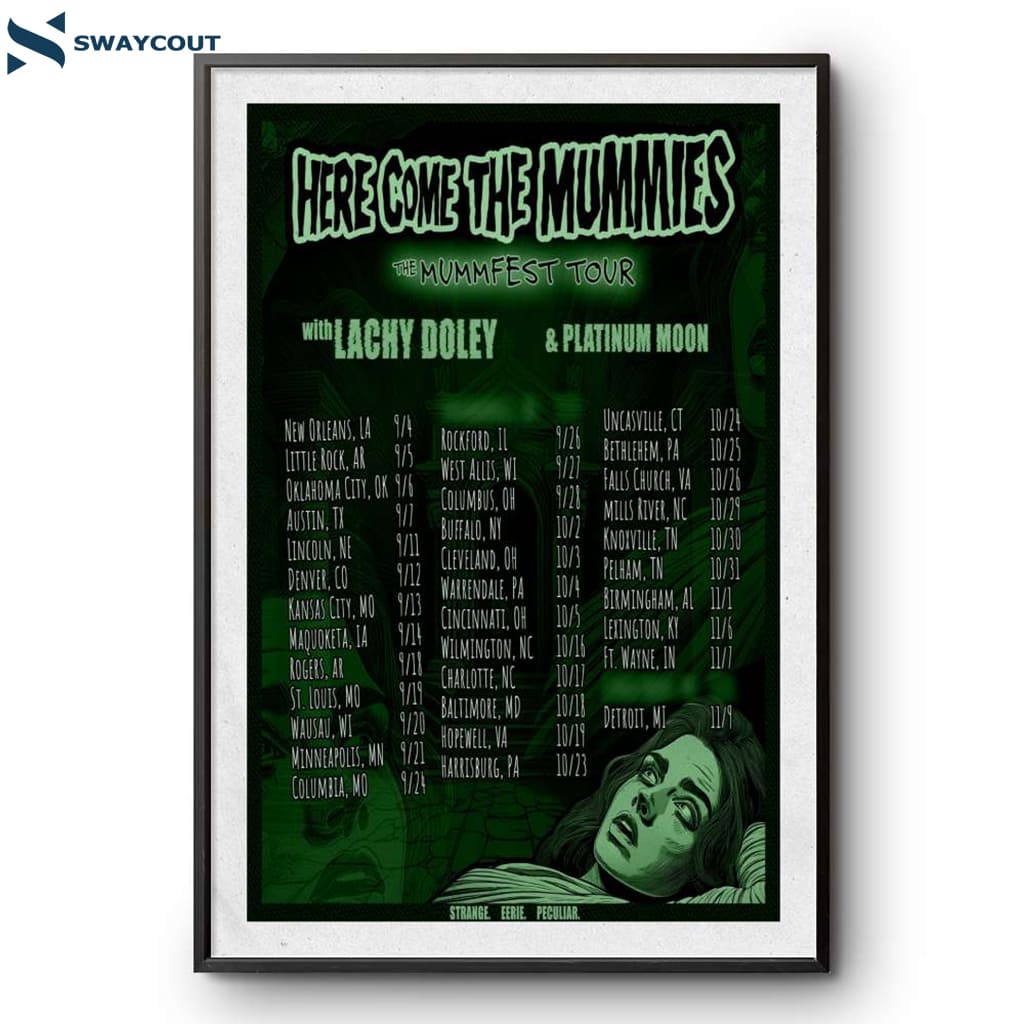 Here Come The Mummies The Mummfest Tour 2025 Poster
