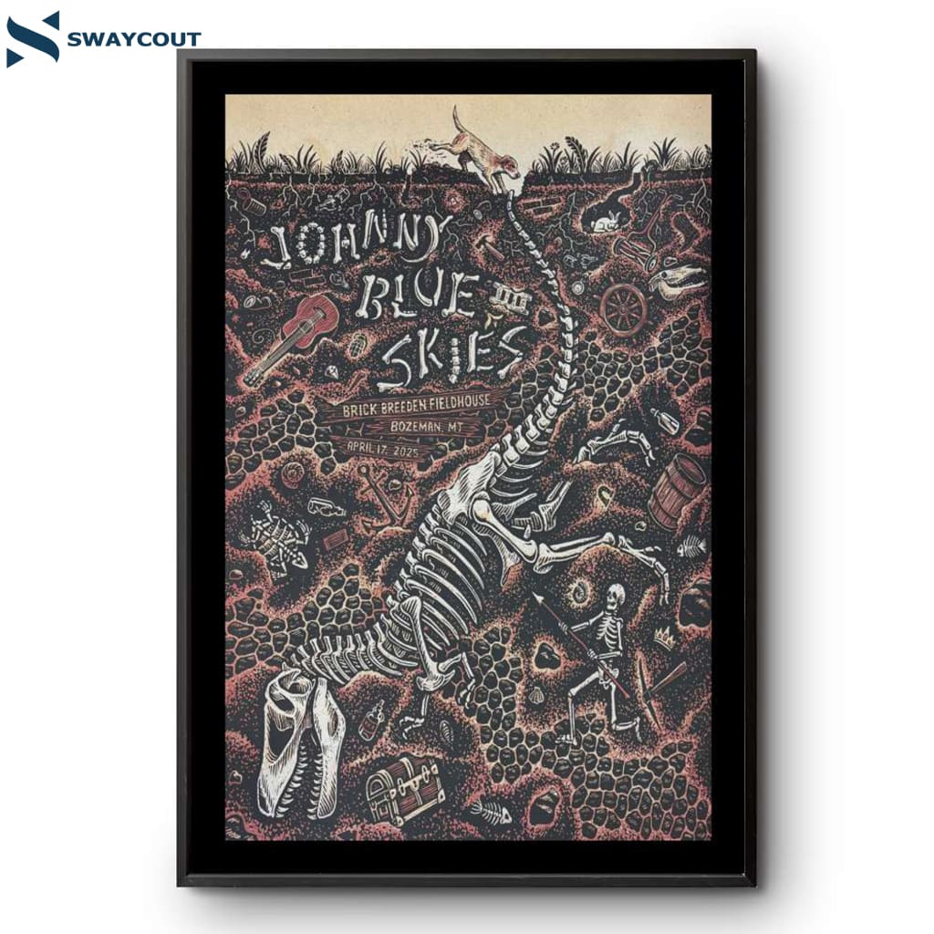 Johnny Blue Skies Bozeman Mt Concert April 17 2025 Poster