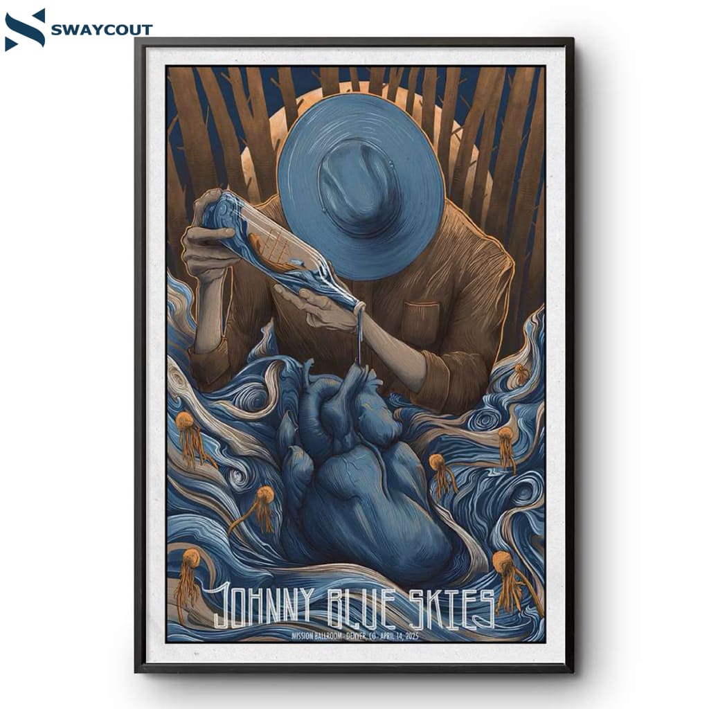 Johnny Blue Skies Mission Ballroom Denver Co Show Apr 14 2025 Poster