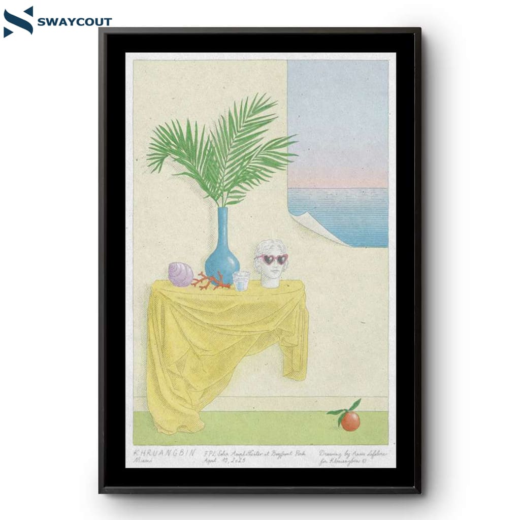 Khruangbin Concert Bayfront Park Miami Fl Apr 19 2025 Poster