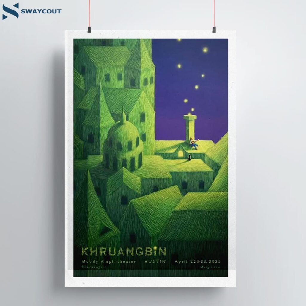 Khruangbin Moody Amphitheater Concert Austin Tx Apr 22-23 2025 Poster 1