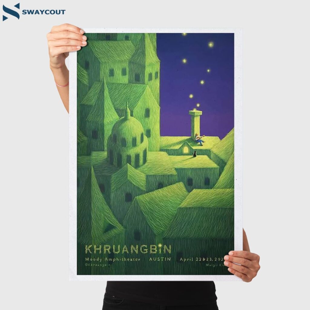 Khruangbin Moody Amphitheater Concert Austin Tx Apr 22-23 2025 Poster 3