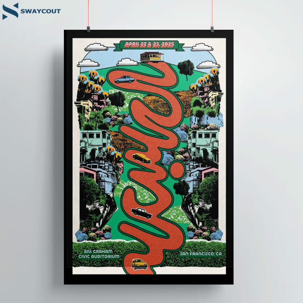 Phish Bill Graham Civic Auditorium San Francisco Ca Apr 22-23 2025 Poster 1