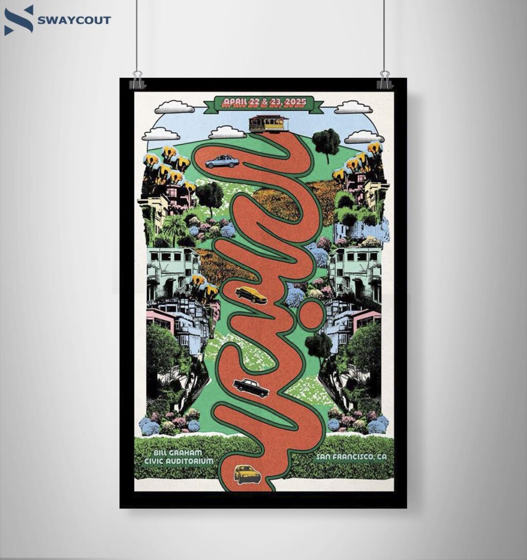 Phish Bill Graham Civic Auditorium San Francisco Ca Apr 22-23 2025 Poster 2