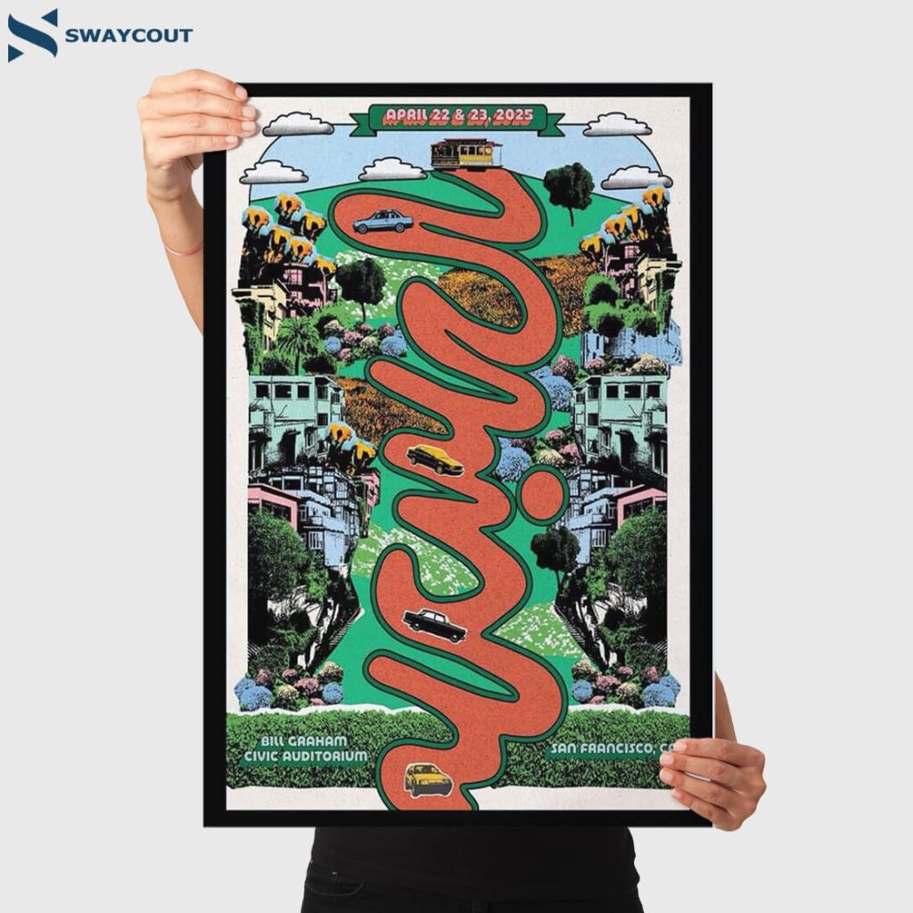 Phish Bill Graham Civic Auditorium San Francisco Ca Apr 22-23 2025 Poster 3