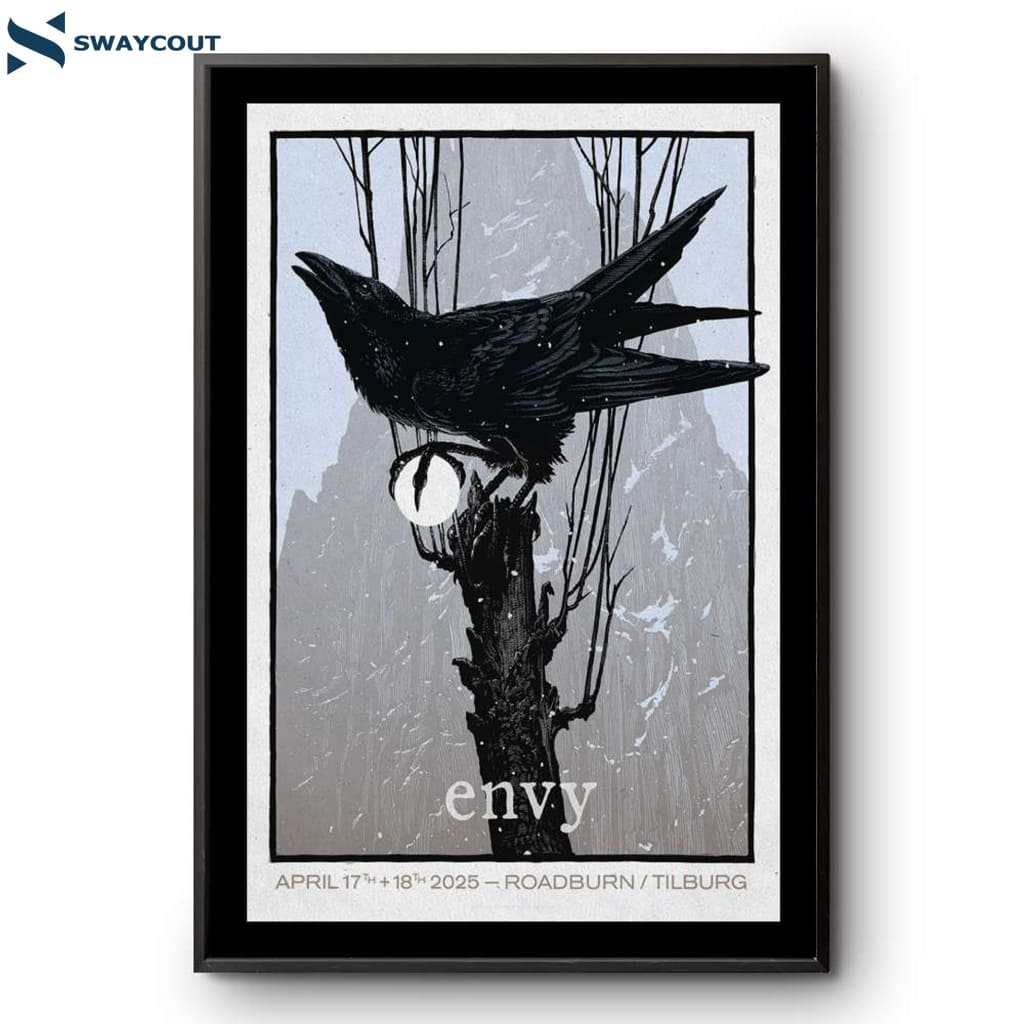 Poster Envy Band Roadburn Festival Tilburg Netherlands Apr 17-18 2025 Poster