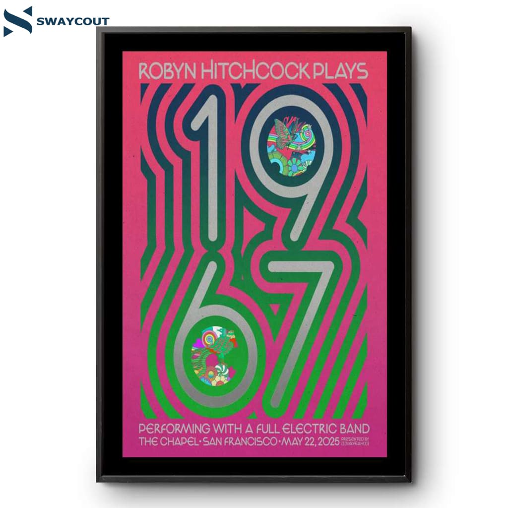 Robyn Hitchcock The Chapel May 22 2025 San Francisco Poster