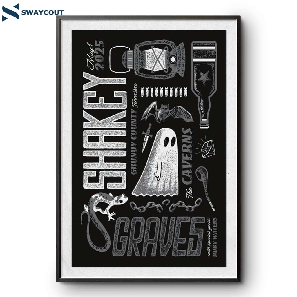 Shakey Graves The Caverns Pelham Tn May 1 2025 Poster