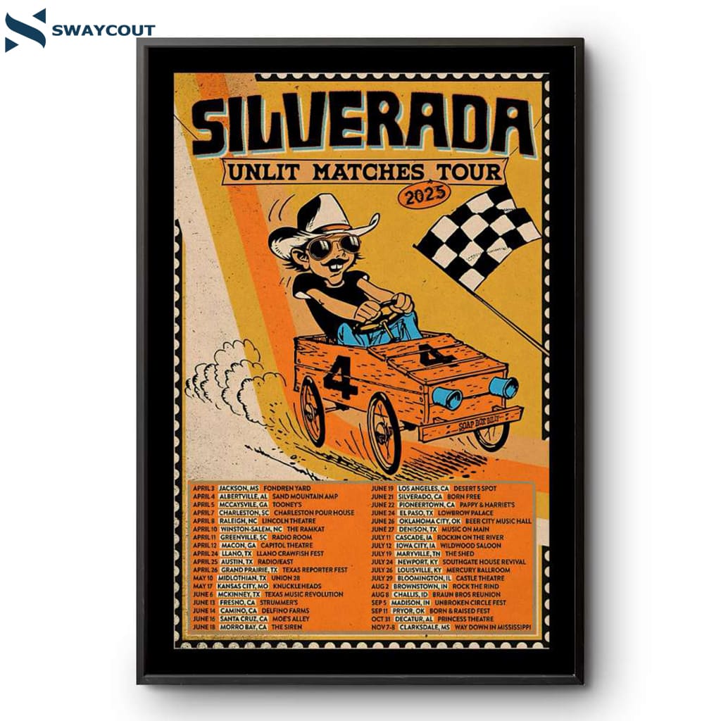 Silverada Unlit Matches 2025 Tour Poster
