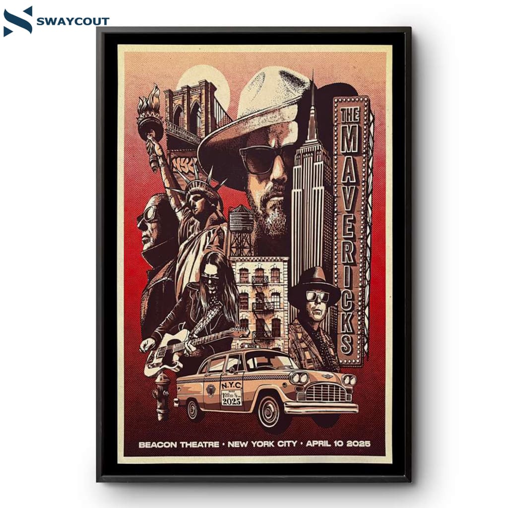 The Mavericks Beacon Theatre New York April 10 2025 Poster