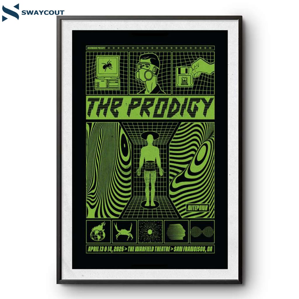 The Prodigy The Warfield Theatre San Francisco Apr 13-14 2025 Poster