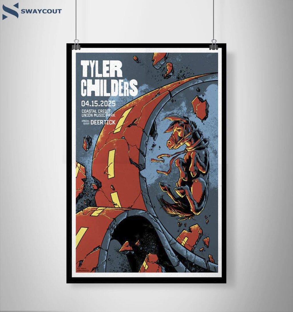 Tyler Childers Raleigh Nc April 15 2025 Poster 2