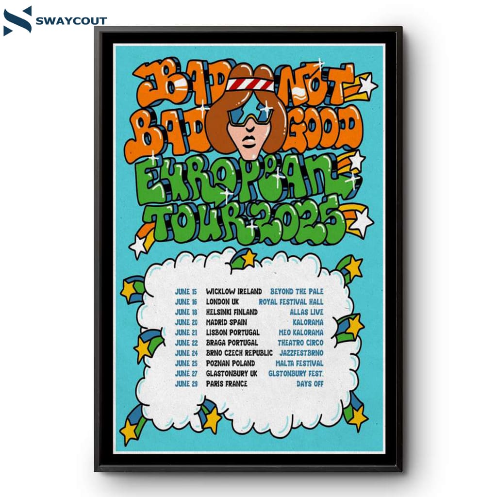 Badbadnotgood European Tour 2025 Poster