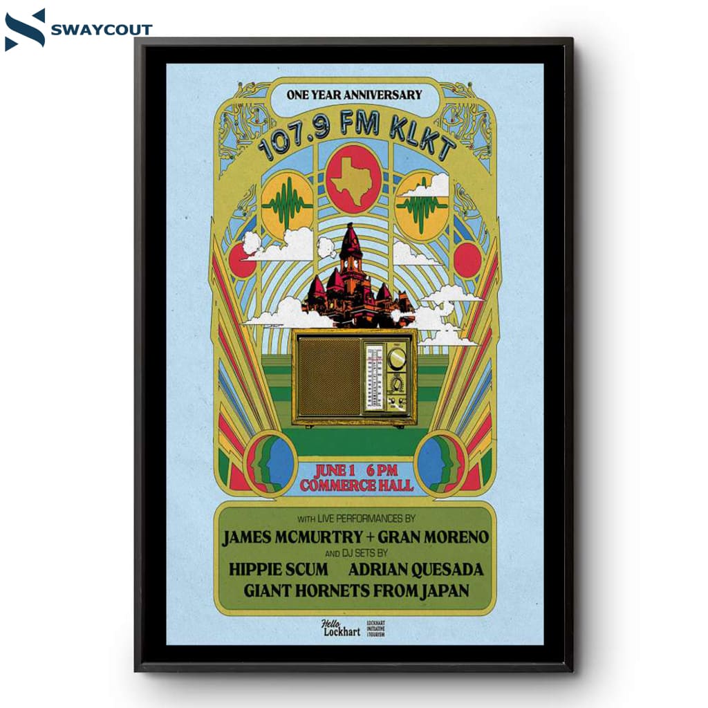 Commerce Hall 107.9 Klkt Radio Lockhart June 01 2025 Poster