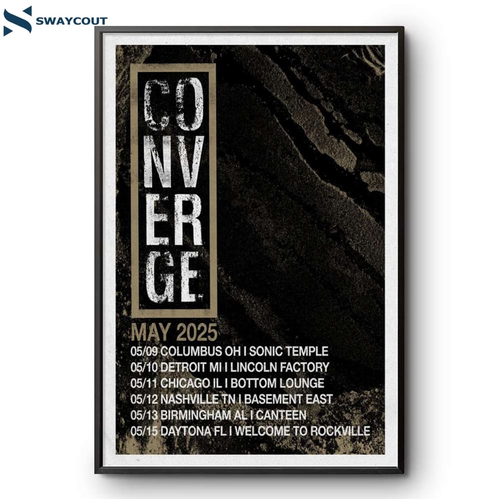Converge May 2025 Tour Poster