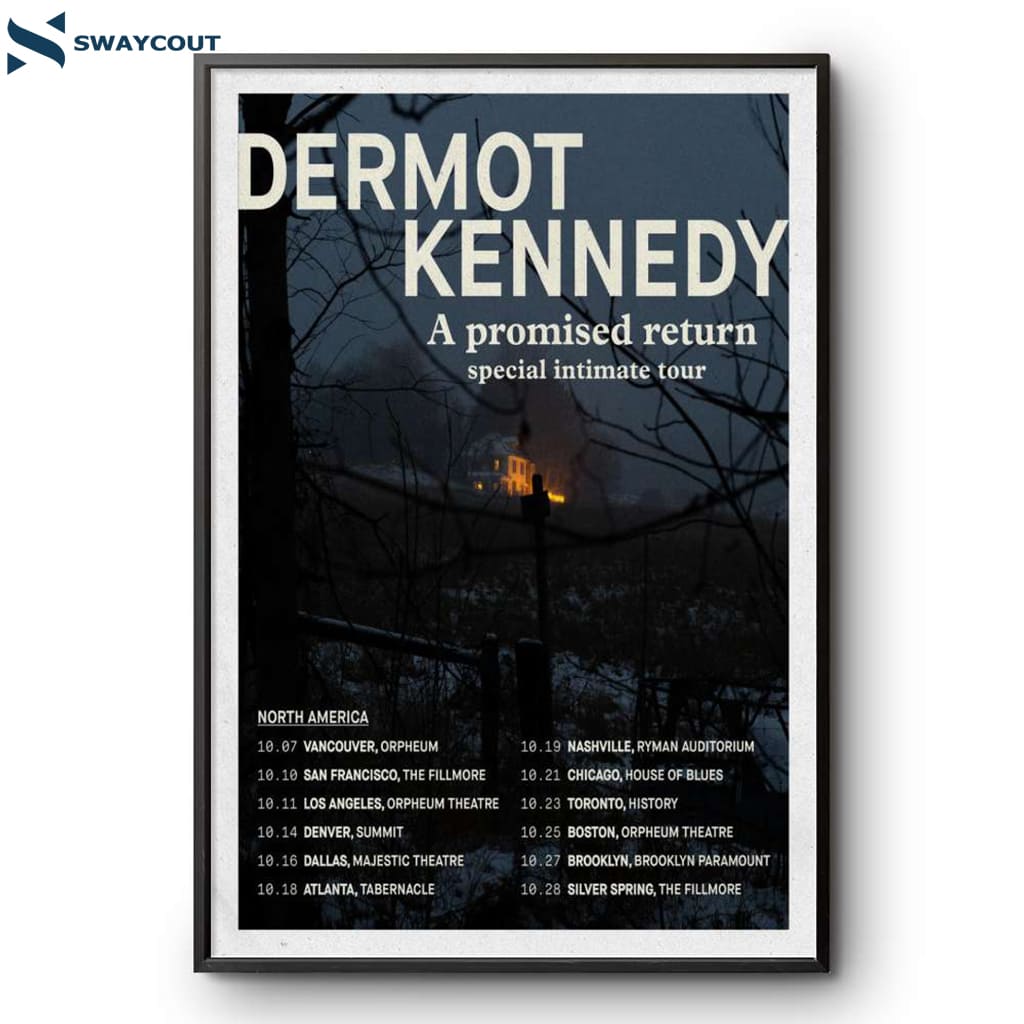 Dermot Kennedy A Promised Return Special Intimate Tour 2025 Poster