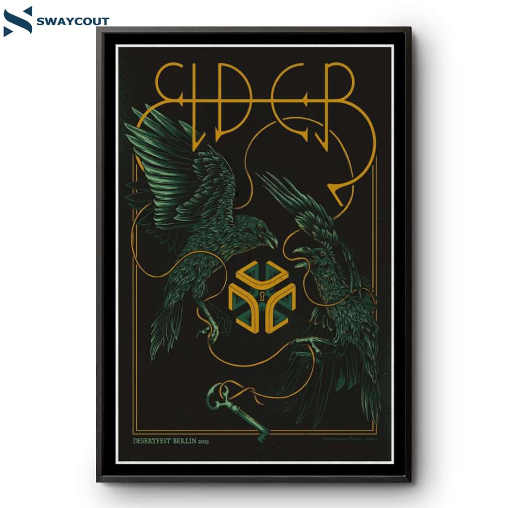 Elder Desertfest Berlin Tour 2025 Poster