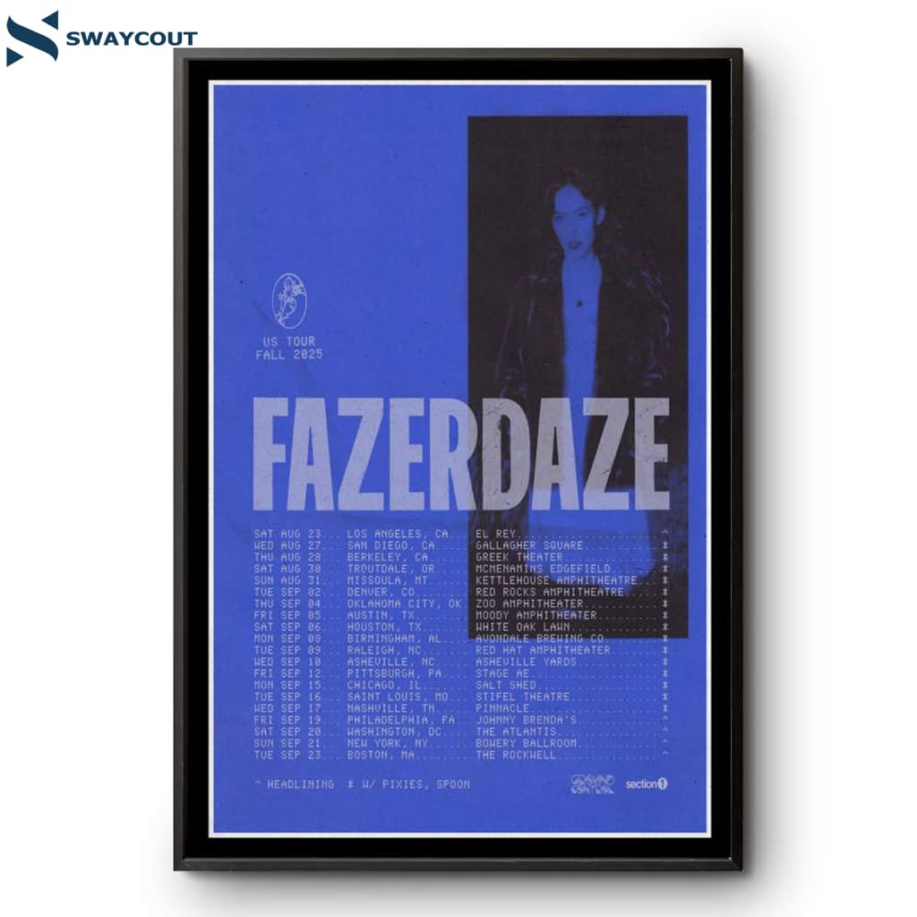 Fazerdaze Us Fall Tour 2025 Poster