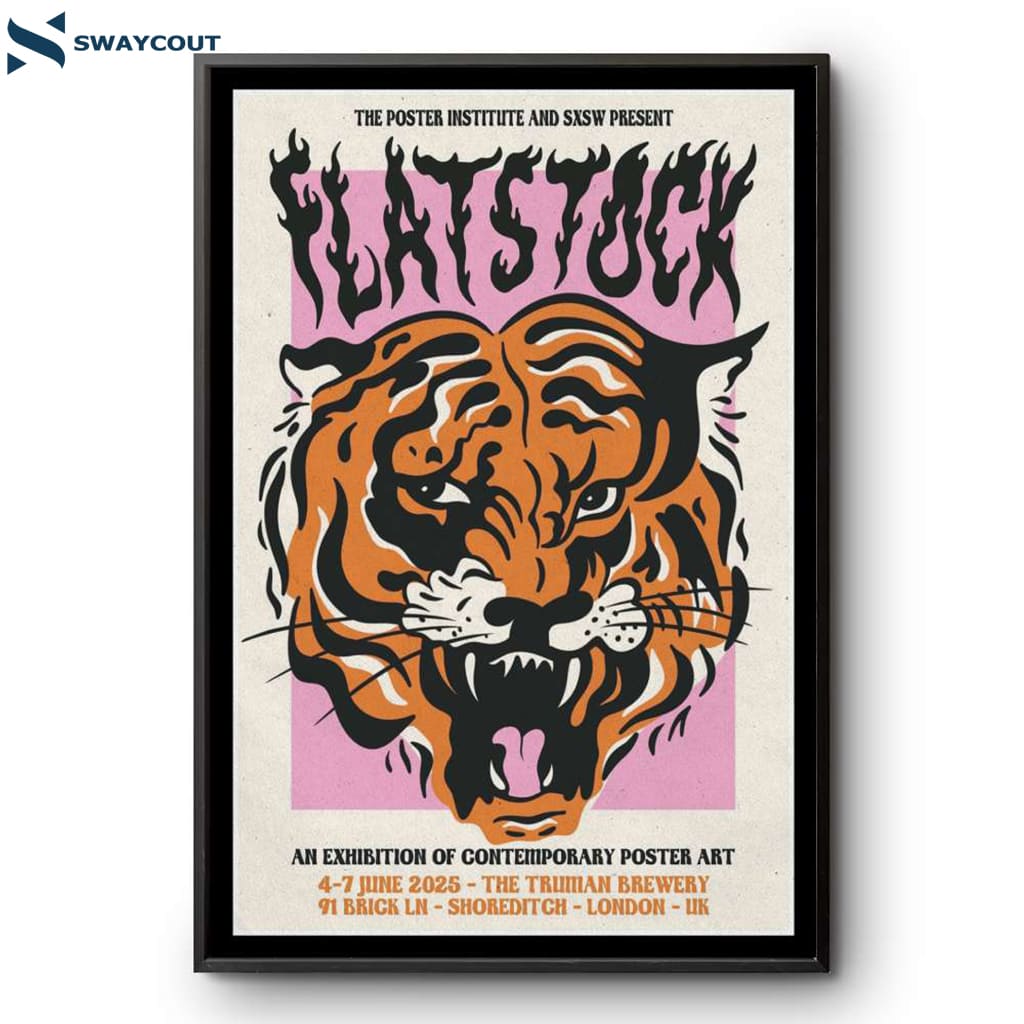 Flatstock The Truman Brewery London Uk June 4-7 2025 Poster