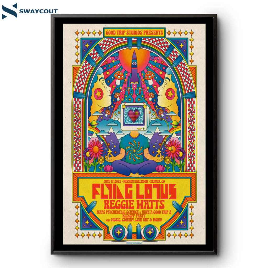 Flying Lotus And Reggie Watts Mission Ballroom Denver Co June 17 2025 Poster