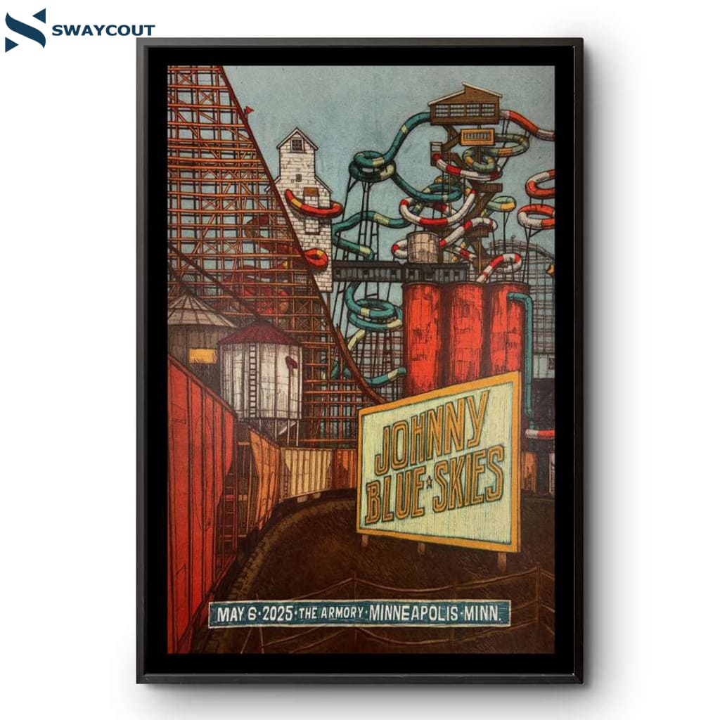 Johnny Blue Skies Tour The Armory Minneapolis Mn May 6 2025 Poster