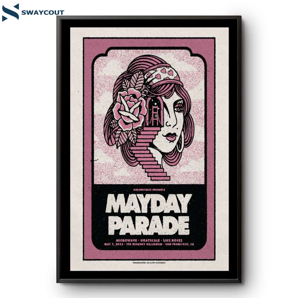 Mayday Parade Event San Francisco Co May 7 2025 Poster