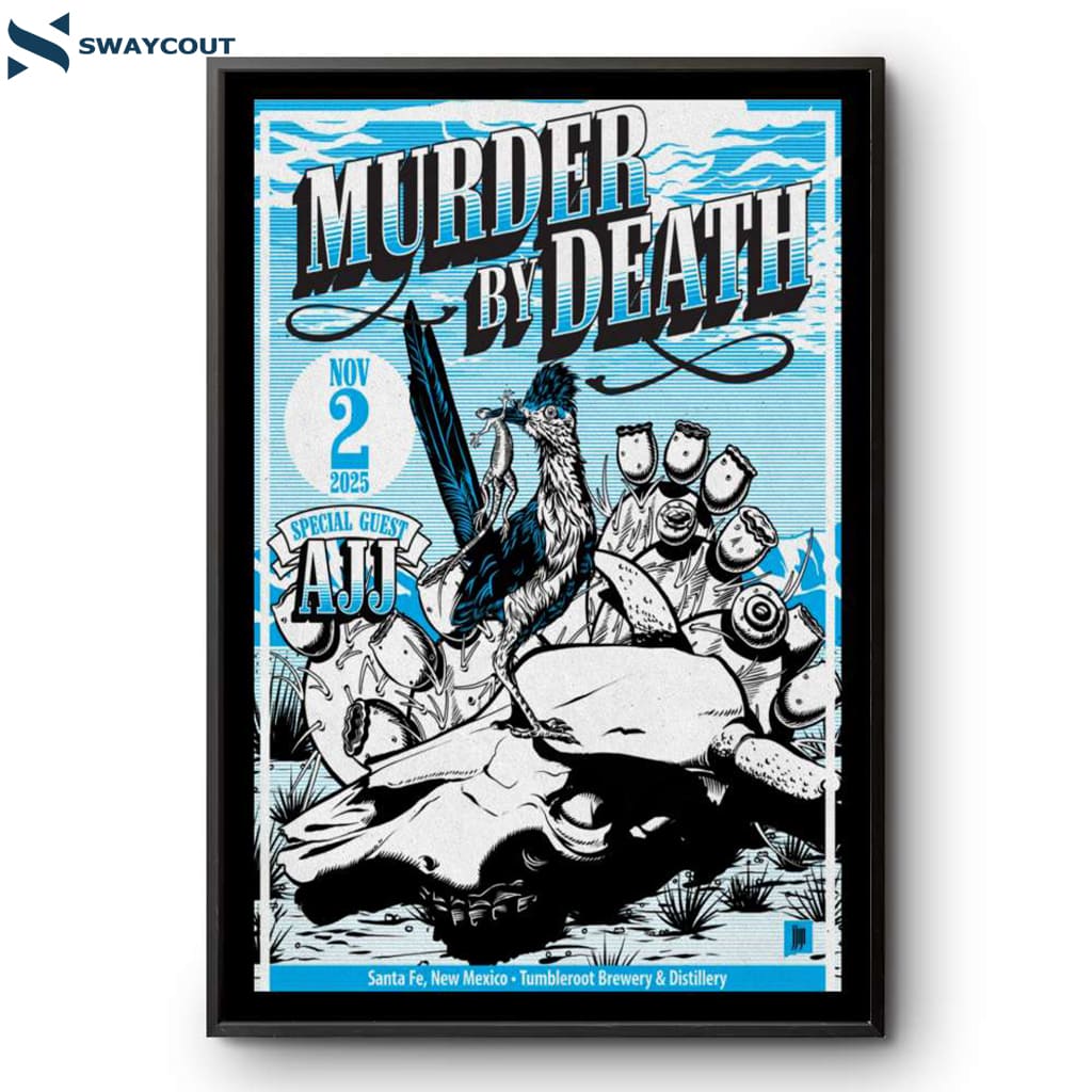 Murder By Death Tumbleroot Brewing Distilling Santa Fe Nm Nov 2 2025 Poster