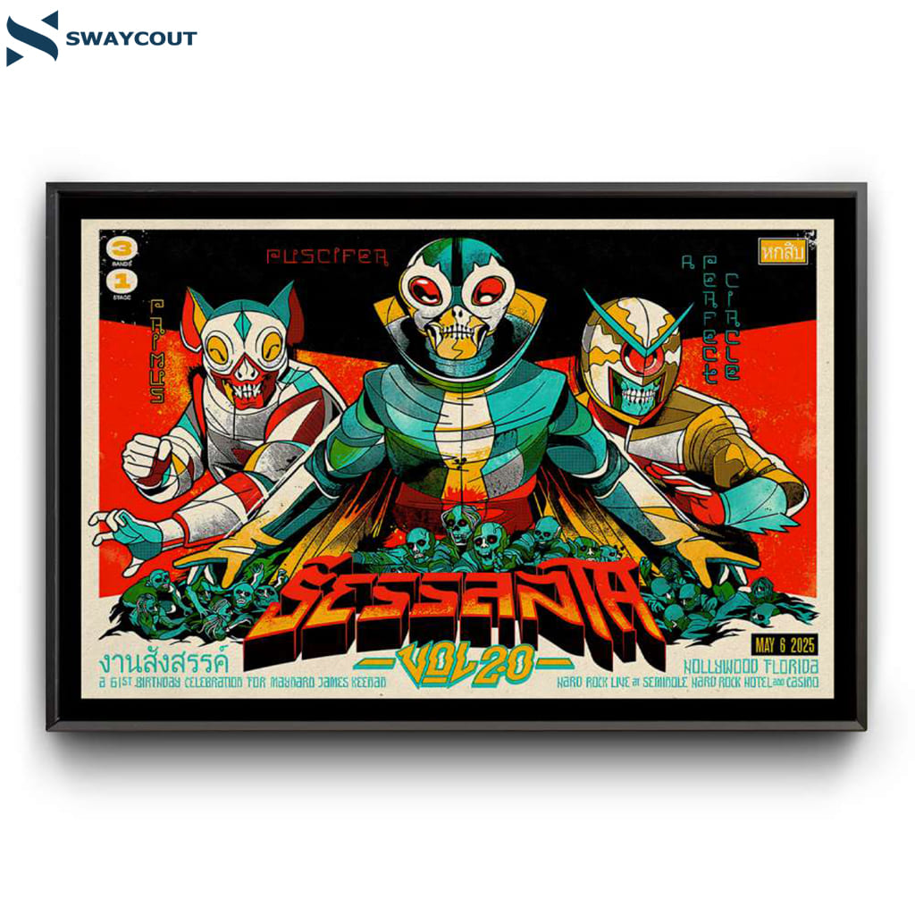 Sessanta Hard Rock Vol 20 Live Hollywood Fl May 6 2025 Tour Poster