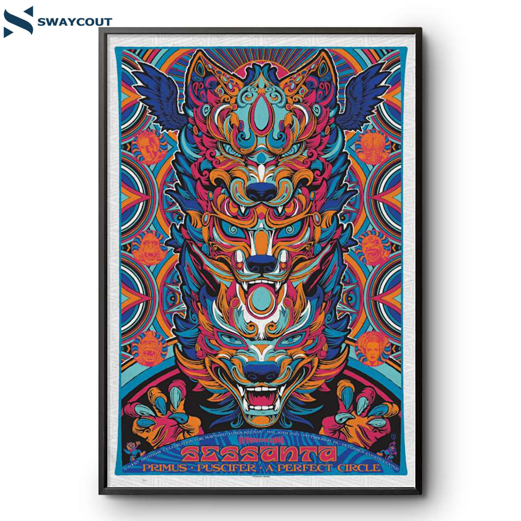 Sessanta Primus Puscifer Pittsburgh Pa May 20 2025 Tour Poster