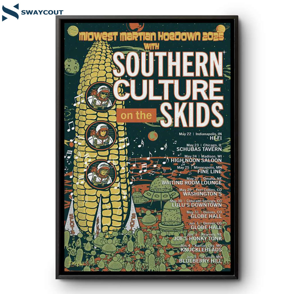 Southern Culture On The Skids Summer Tour 2025 Poster