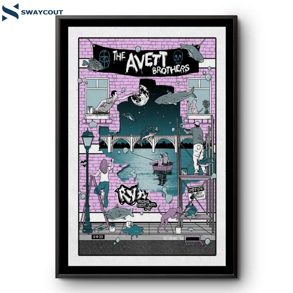 The Avett Brothers Richmond Va May 8 2025 Poster
