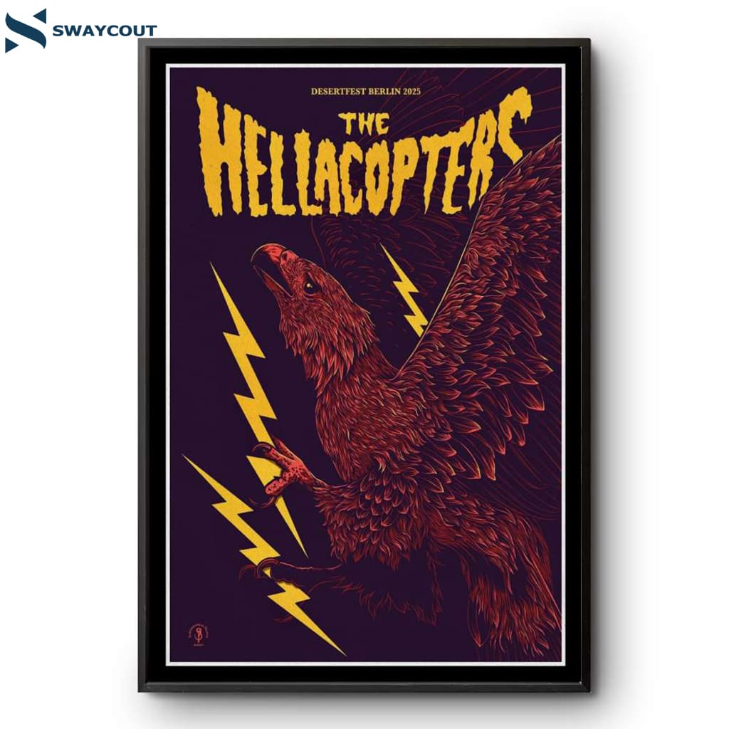 The Hellacopters Desertfest Berlin Tour 2025 Poster