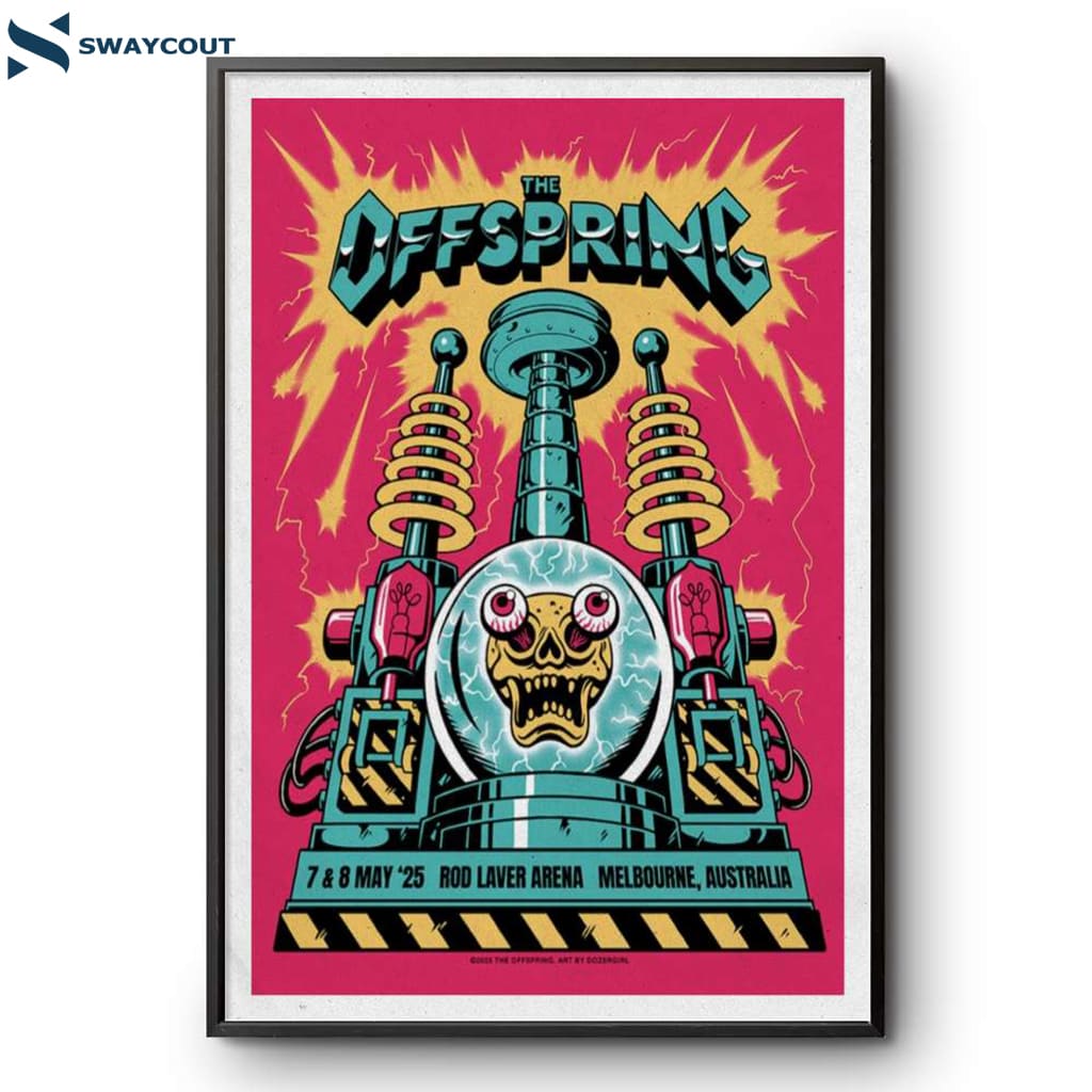 The Offspring Melbourne Australia May 7-8 2025 Poster