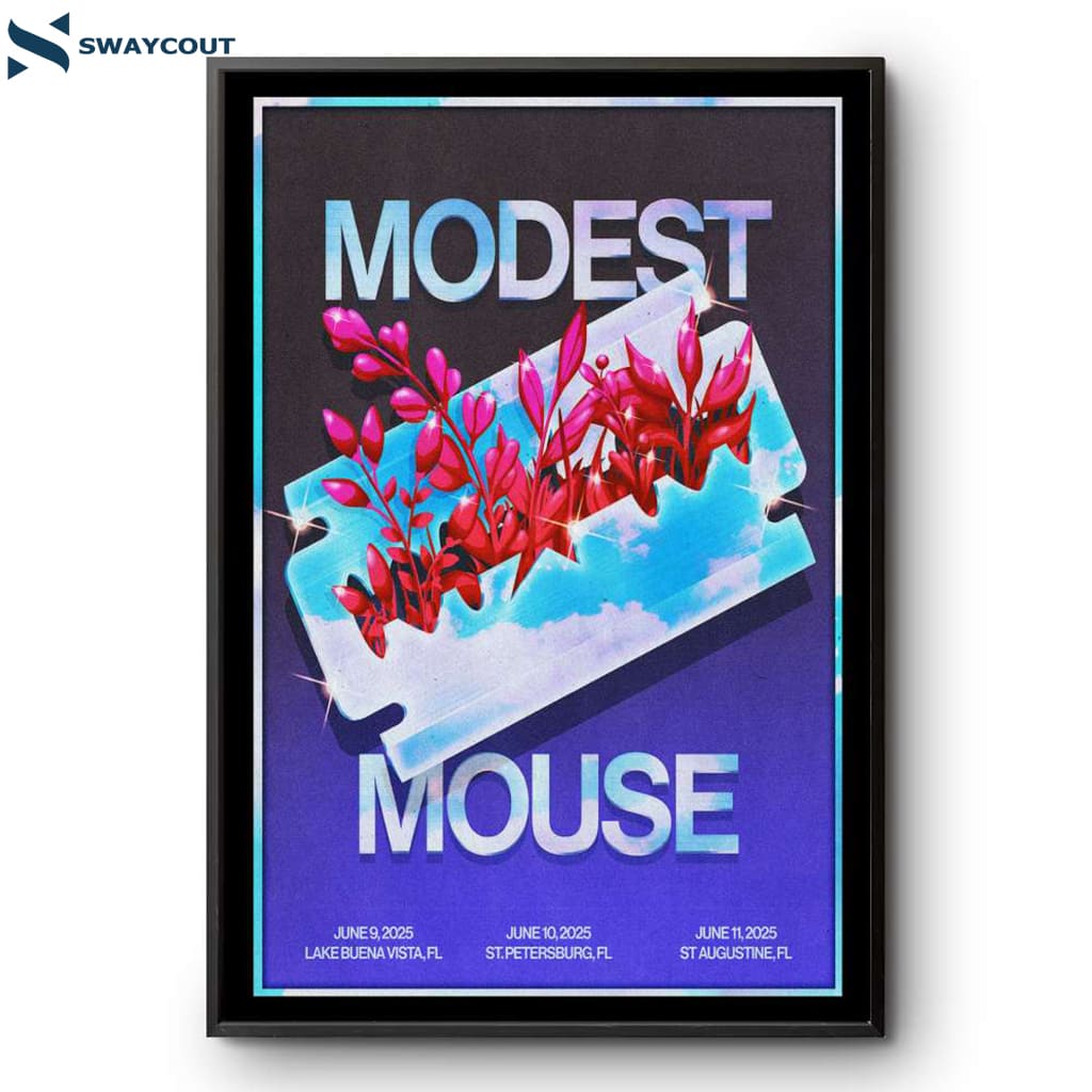 Modest Mouse 2025 Tour Florida Poster