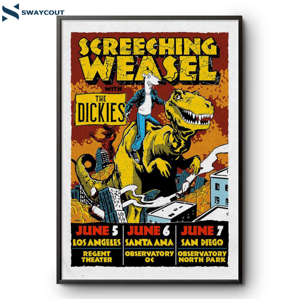 Screeching Weasel San Diego Ca June 07 2025 Poster