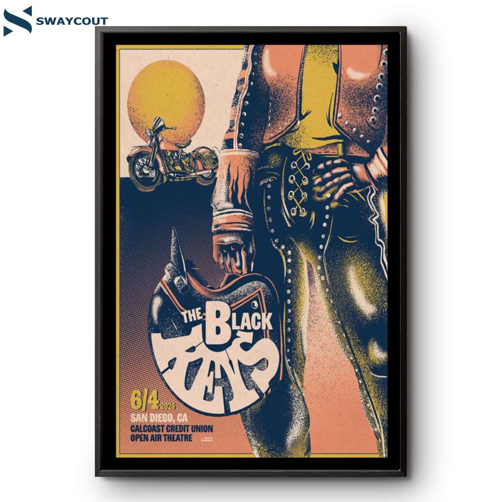 The Black Keys San Diego June 04 2025 Poster